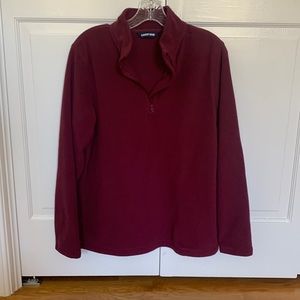 Women's Quarter Zip Fleece Pullover Top